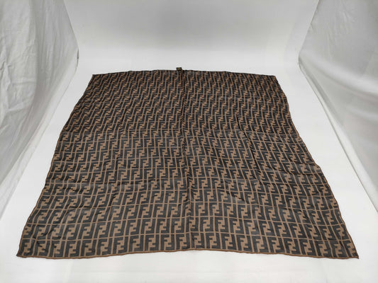 (10462_0261) FENDI Zucca Brown Scarf