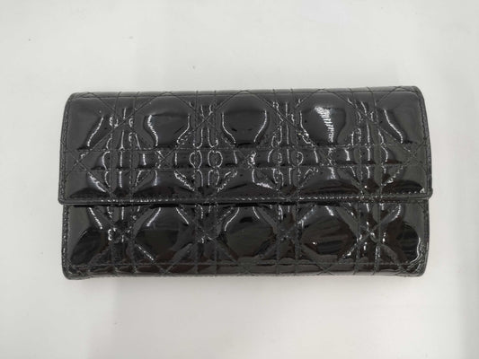 (10461_0351) Dior Cannage Enamel Long Wallet Wallet