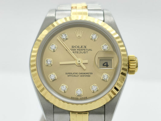 ROLEX 79173G Y733110 Champagne Dial Women's Watch