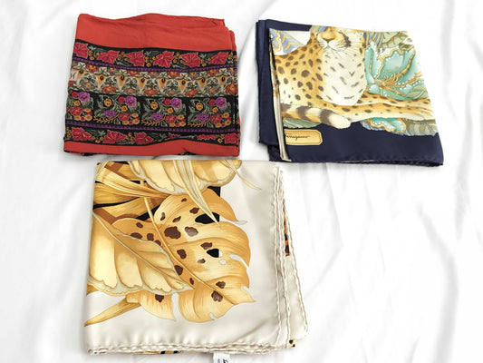 Salvatore Ferragamo YSL Large Scarf 3-Piece Scarf