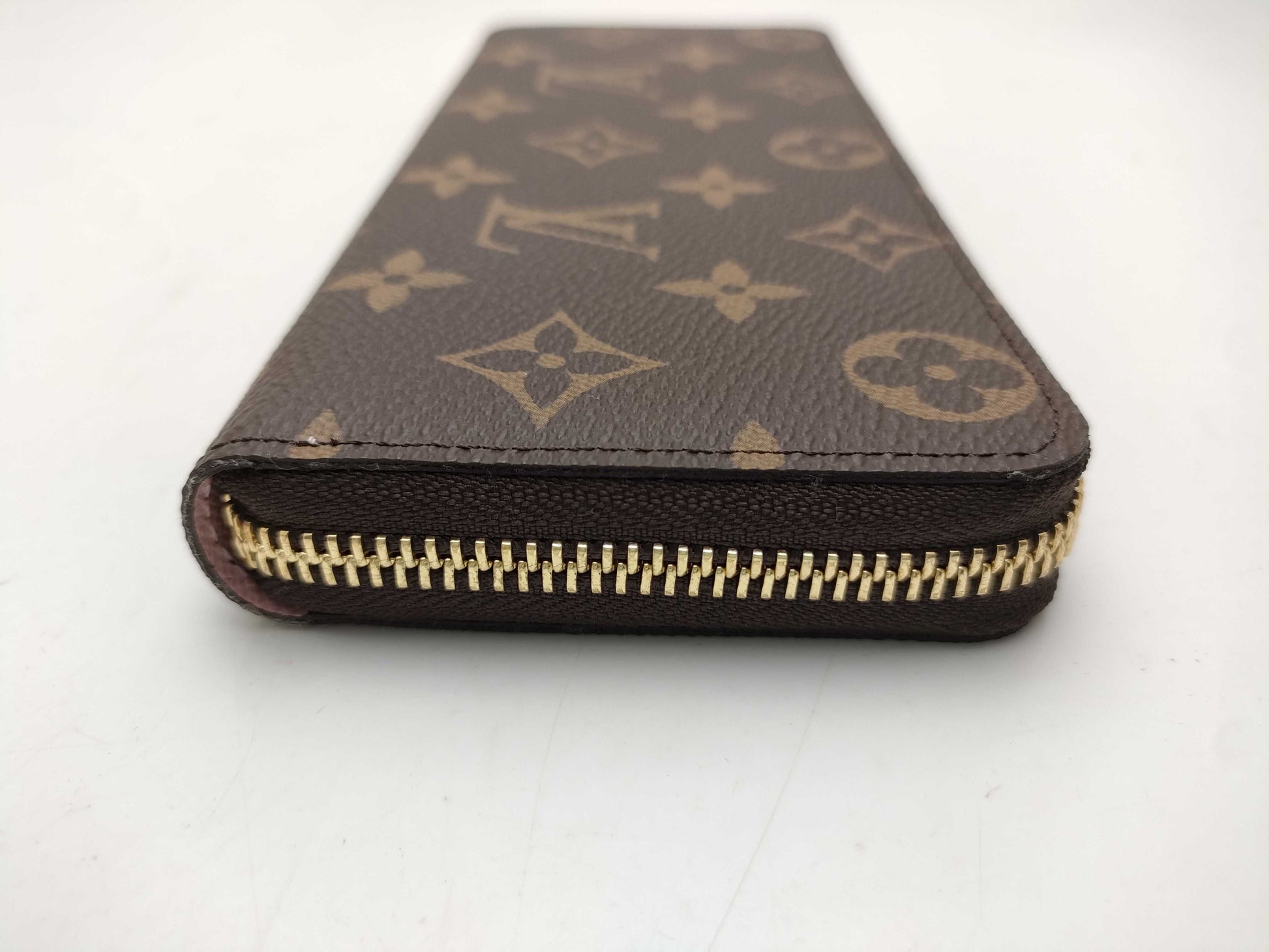 LOUIS VUITTON Monogram M61298 Portefeuille Clemence Rose Ballerine Wallet