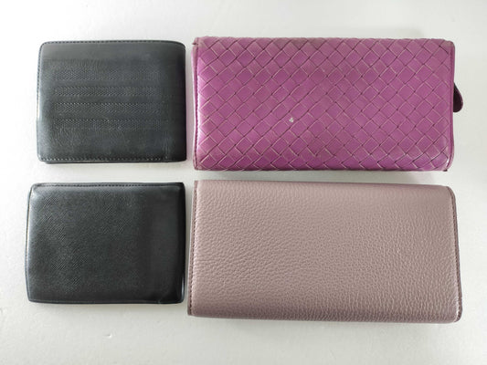BOTTEGA VENETA Bally/Burberry/Lanvin Accessories *4-Piece Wallet Set
