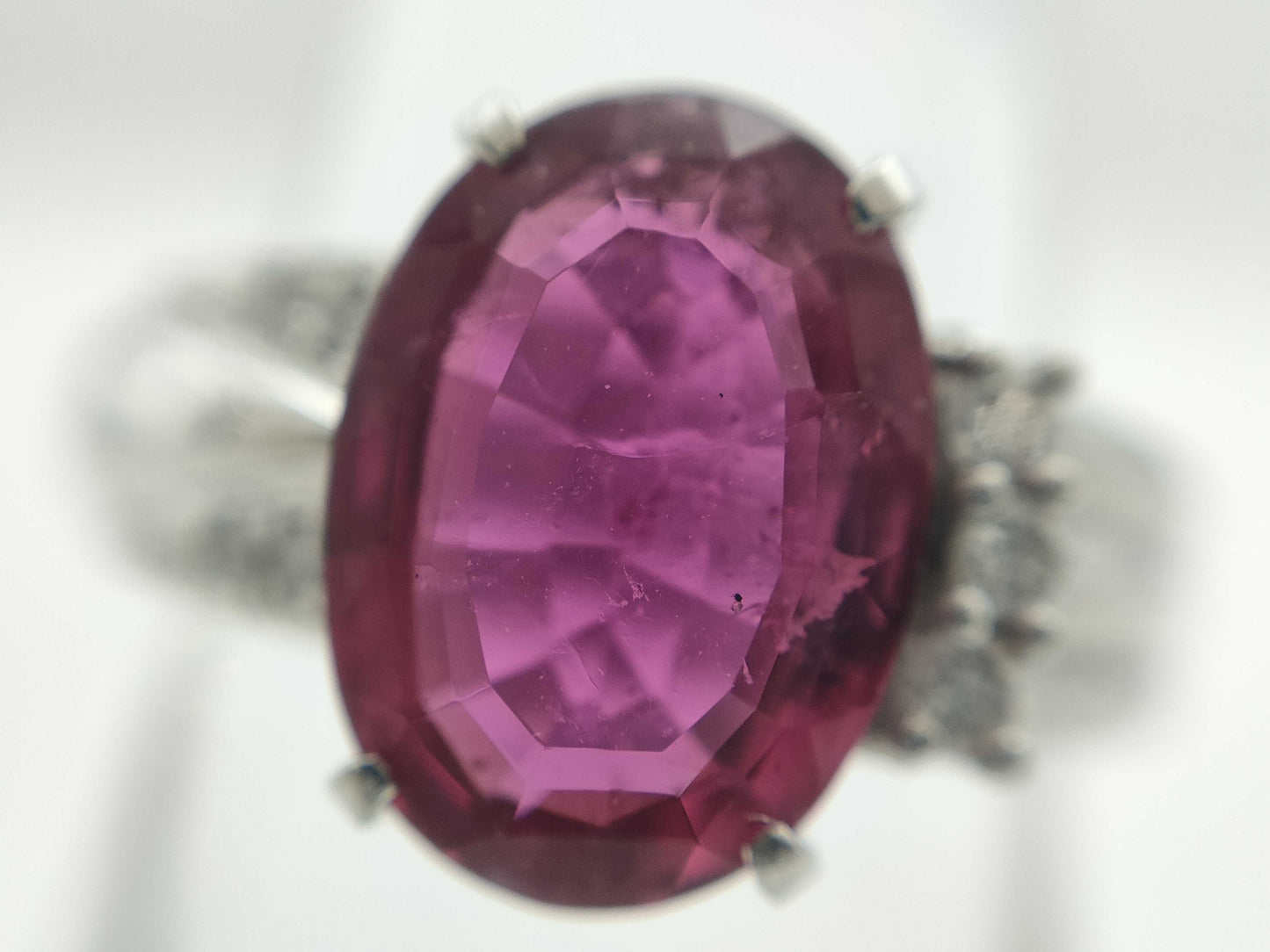 TL3.12ct D0.13ct PT900 7.0g Ring 
