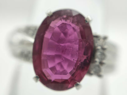 TL3.12ct D0.13ct PT900 7.0g Ring 