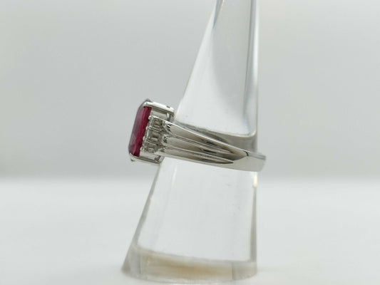 TL3.12ct D0.13ct PT900 7.0g Ring 