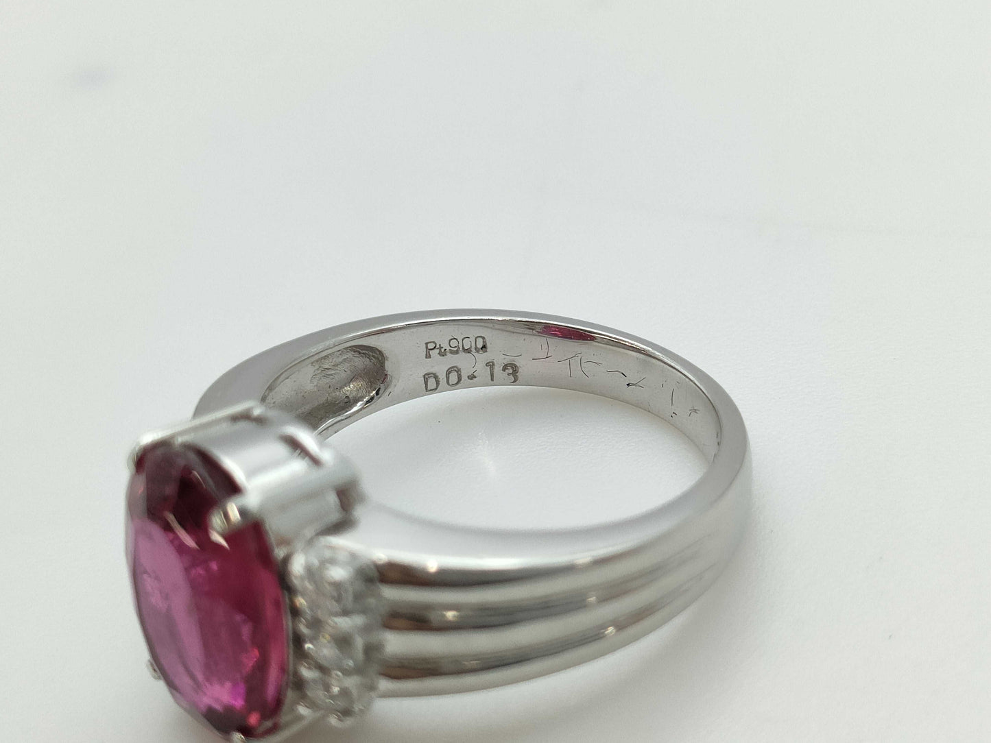 TL3.12ct D0.13ct PT900 7.0g Ring 