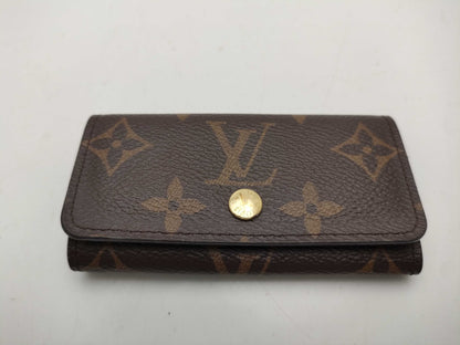 LOUIS VUITTON Monogram M62631 Multicle 4 V-Line Initial Key Case/Key Holder