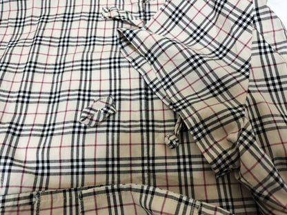 BURBERRY Nova Check Short Sleeve Shirt/Chinese Style Button Shirt