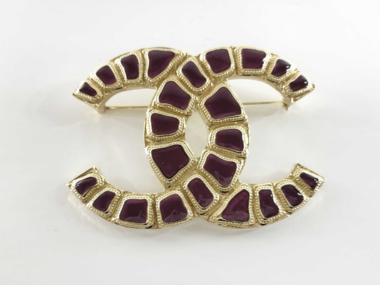 CHANEL Coco Mark Coco Mark B19A Stone Brooch Brooch