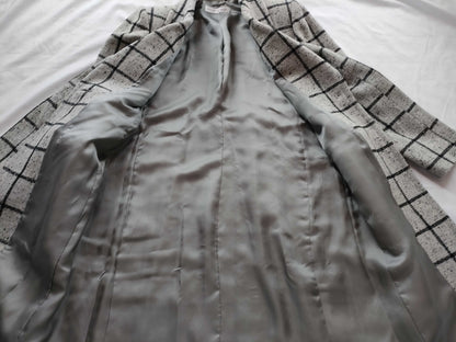 (10462_0178) Yves Saint Laurent Checkered Coat Outer Coat