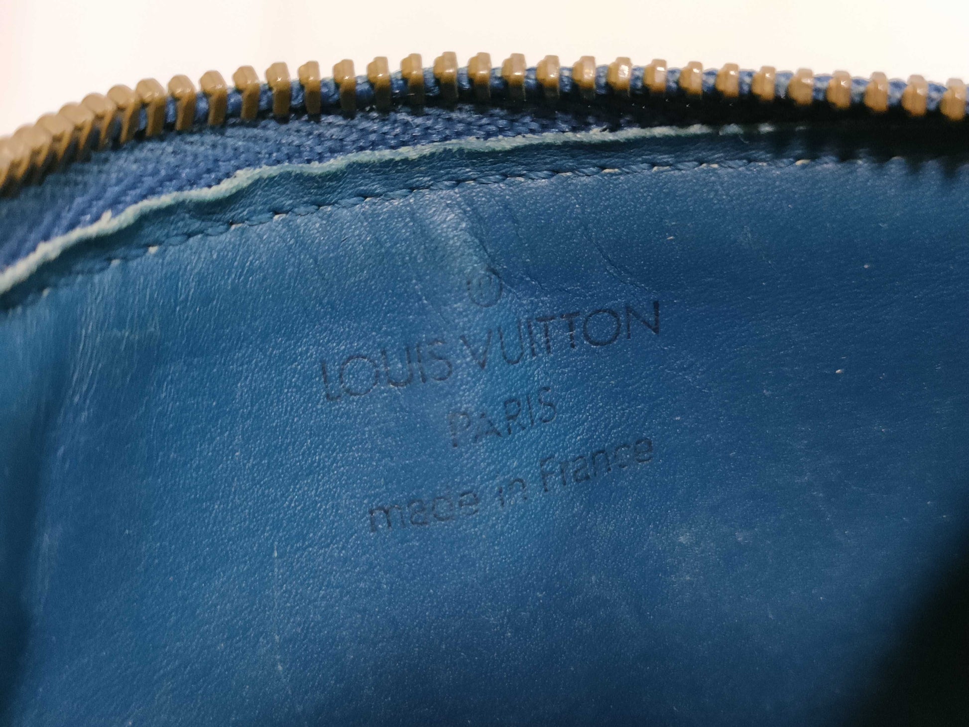 LOUIS VUITTON Epi M63805 Pochette Cle Blue *2 Coin Cases