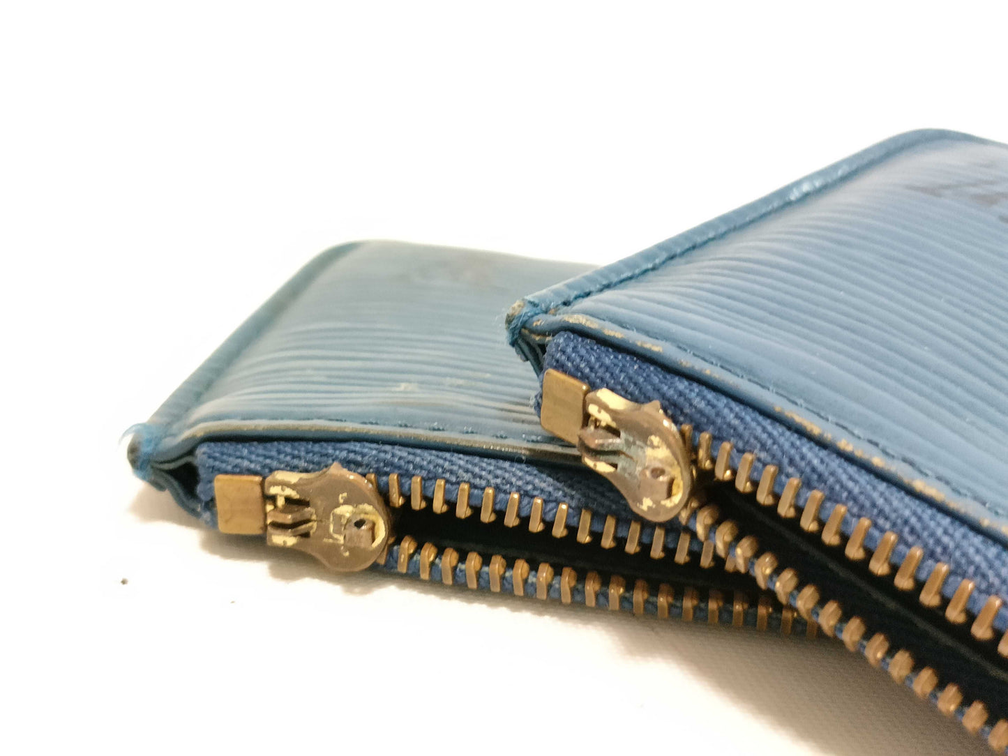 LOUIS VUITTON Epi M63805 Pochette Cle Blue *2 Coin Cases