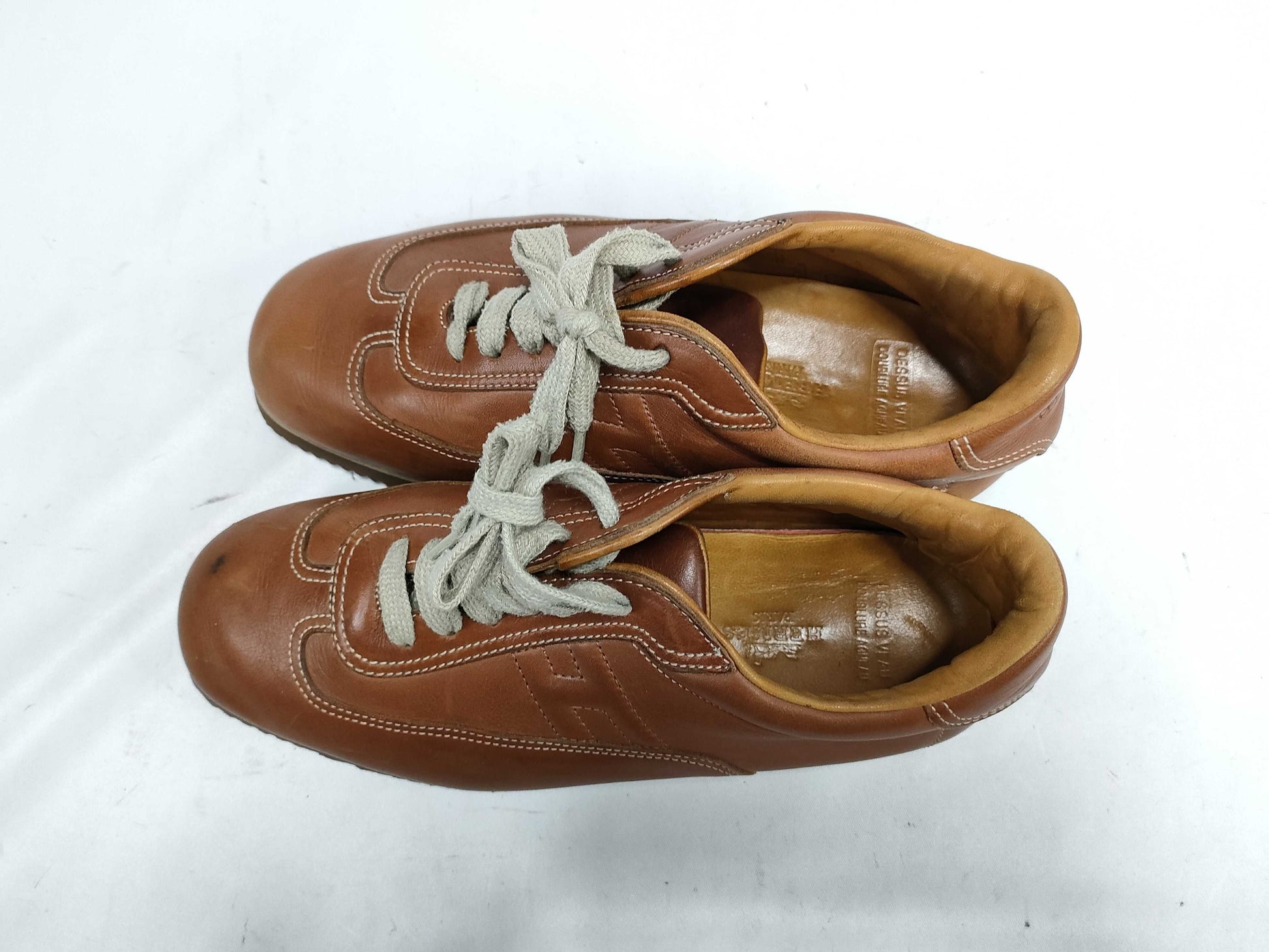HERMES brown sneakers