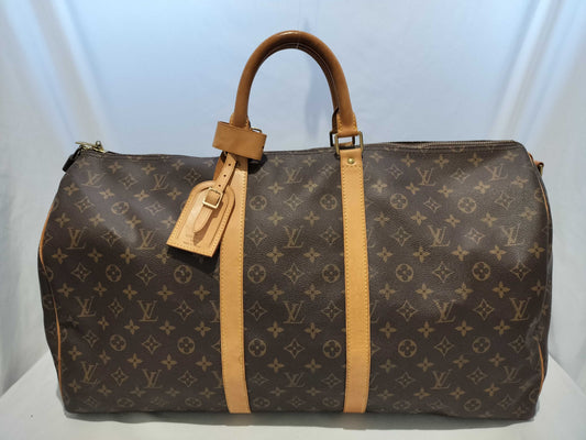 LOUIS VUITTON Monogram M41414 Keepall Bandouliere 55 Boston Bag