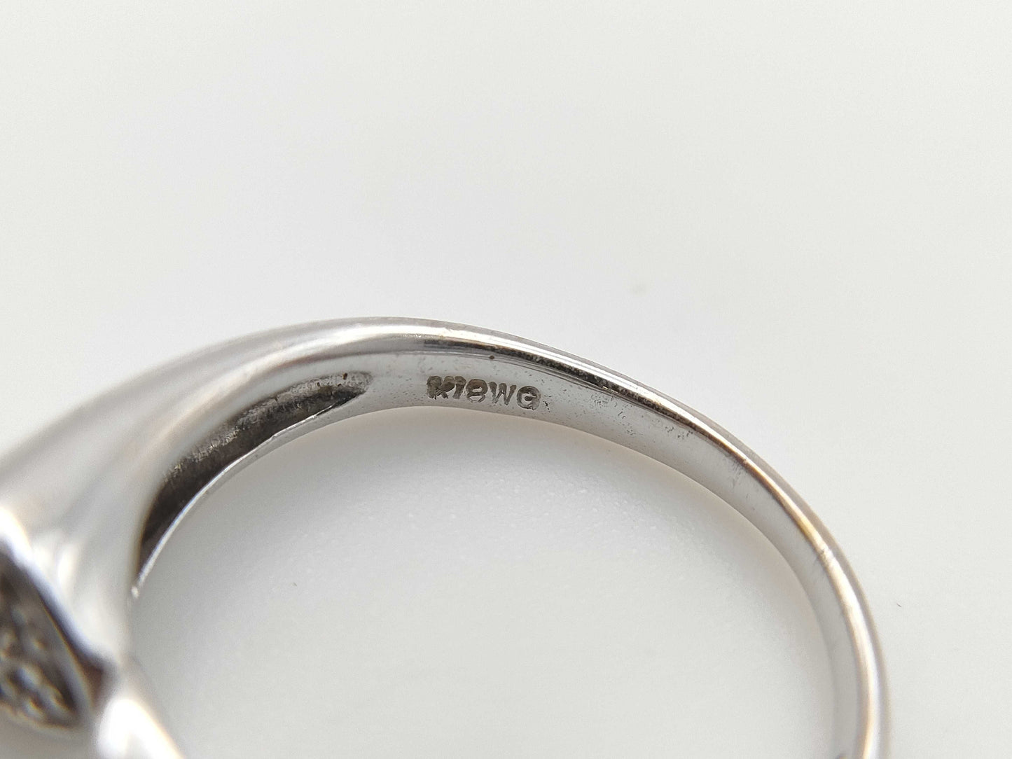 D0.12ct K18WG 2.8g Ring 