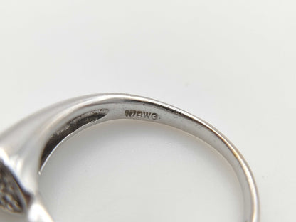 D0.12ct K18WG 2.8g Ring 