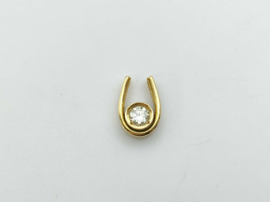 D0.14ct K18 1.2g Pendant Top 