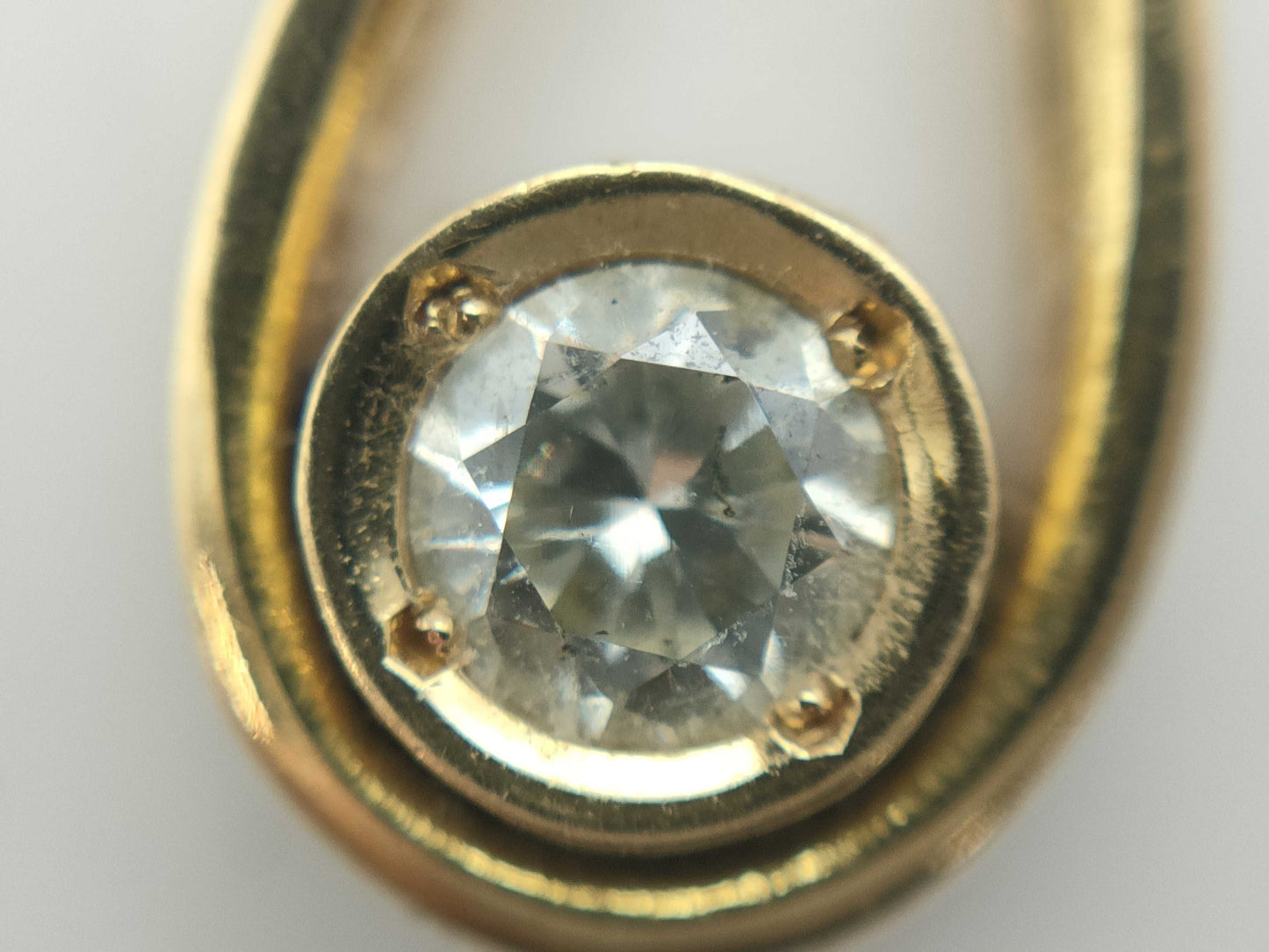 D0.14ct K18 1.2g Pendant Top 