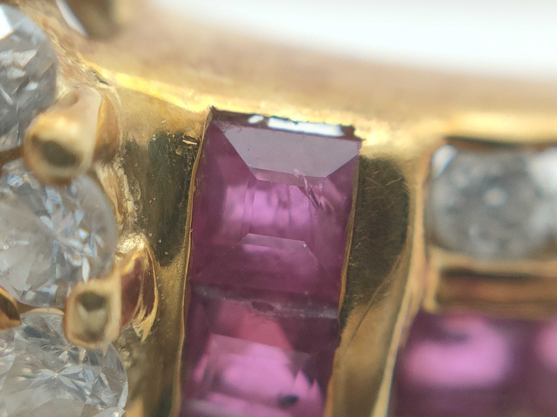 R0.38/0.42ct D0.31ct K18 4.3g Ring 