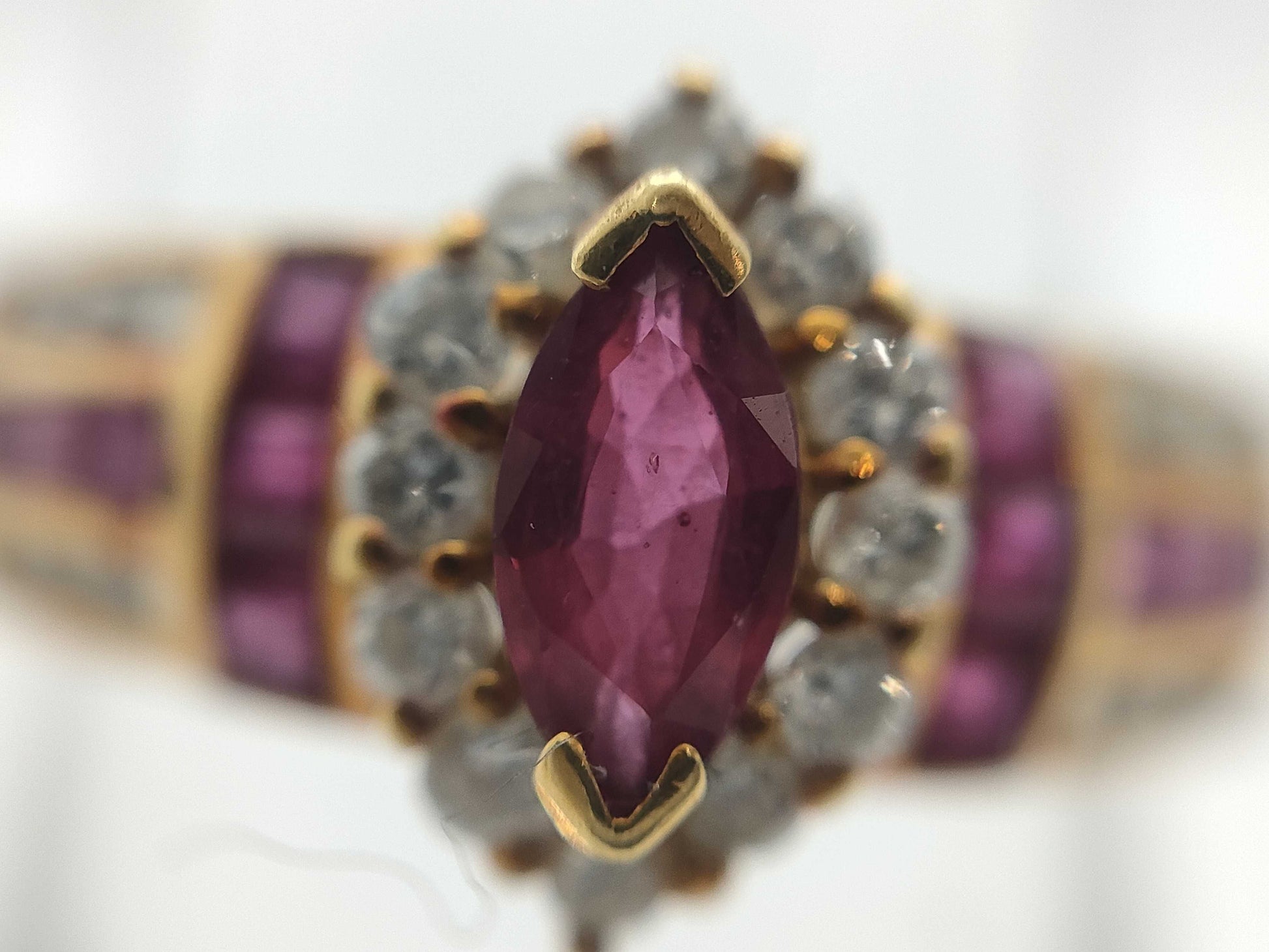 R0.38/0.42ct D0.31ct K18 4.3g Ring 