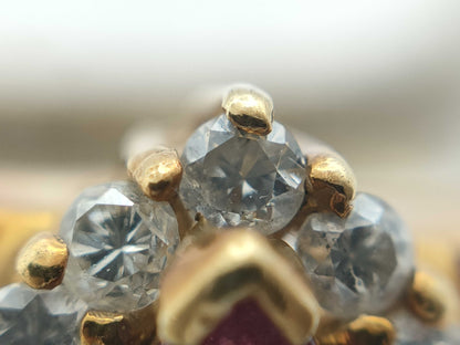 R0.38/0.42ct D0.31ct K18 4.3g Ring 