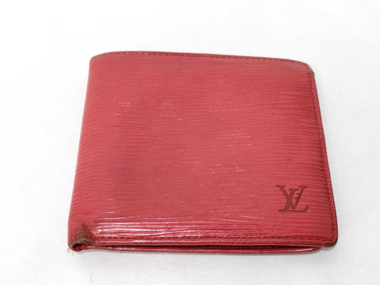 LOUIS VUITTON Epi Portefeuille Marco Red Wallet