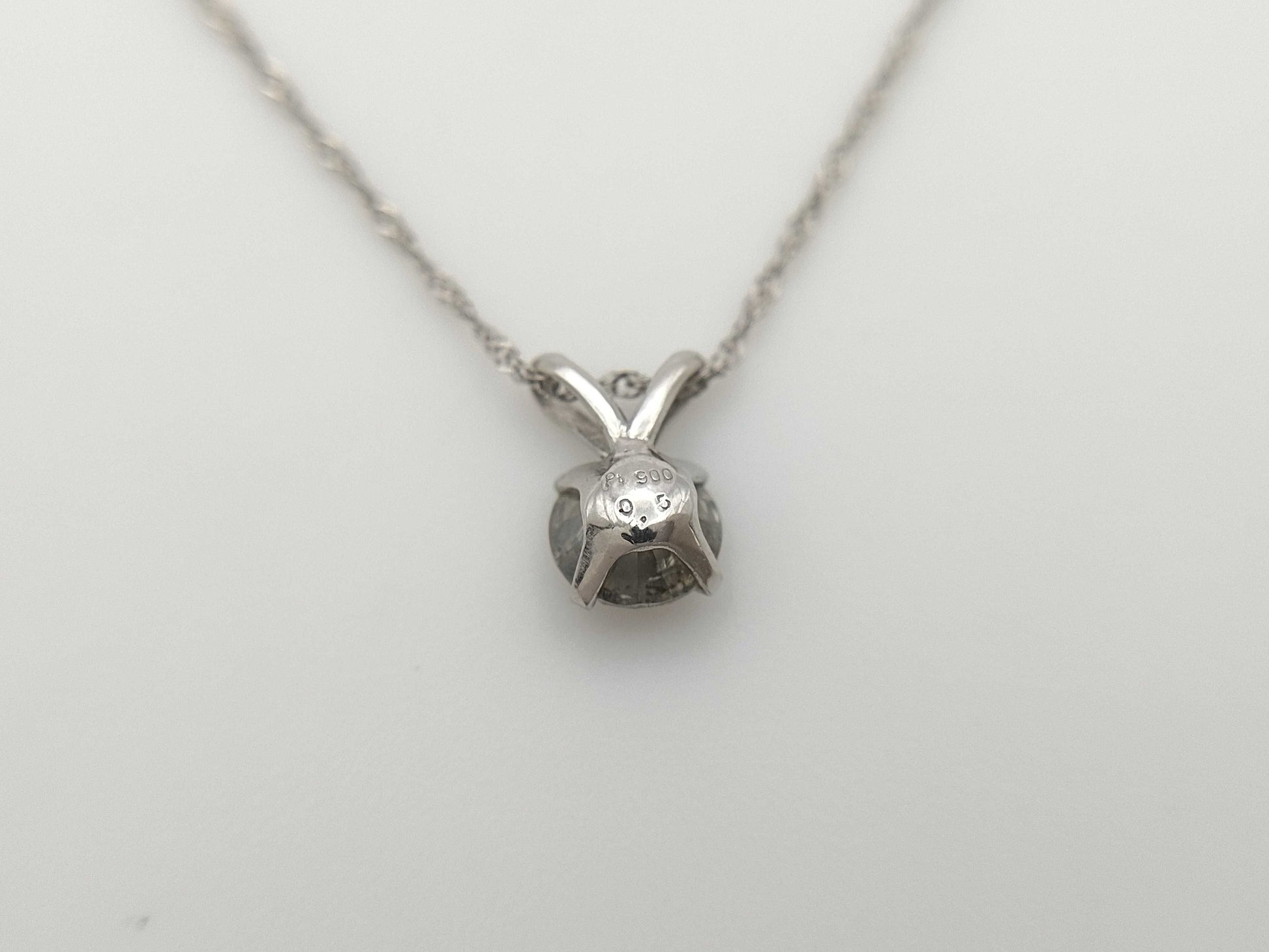 D0.5ct Pt900/Pt850 1.2g Necklace 