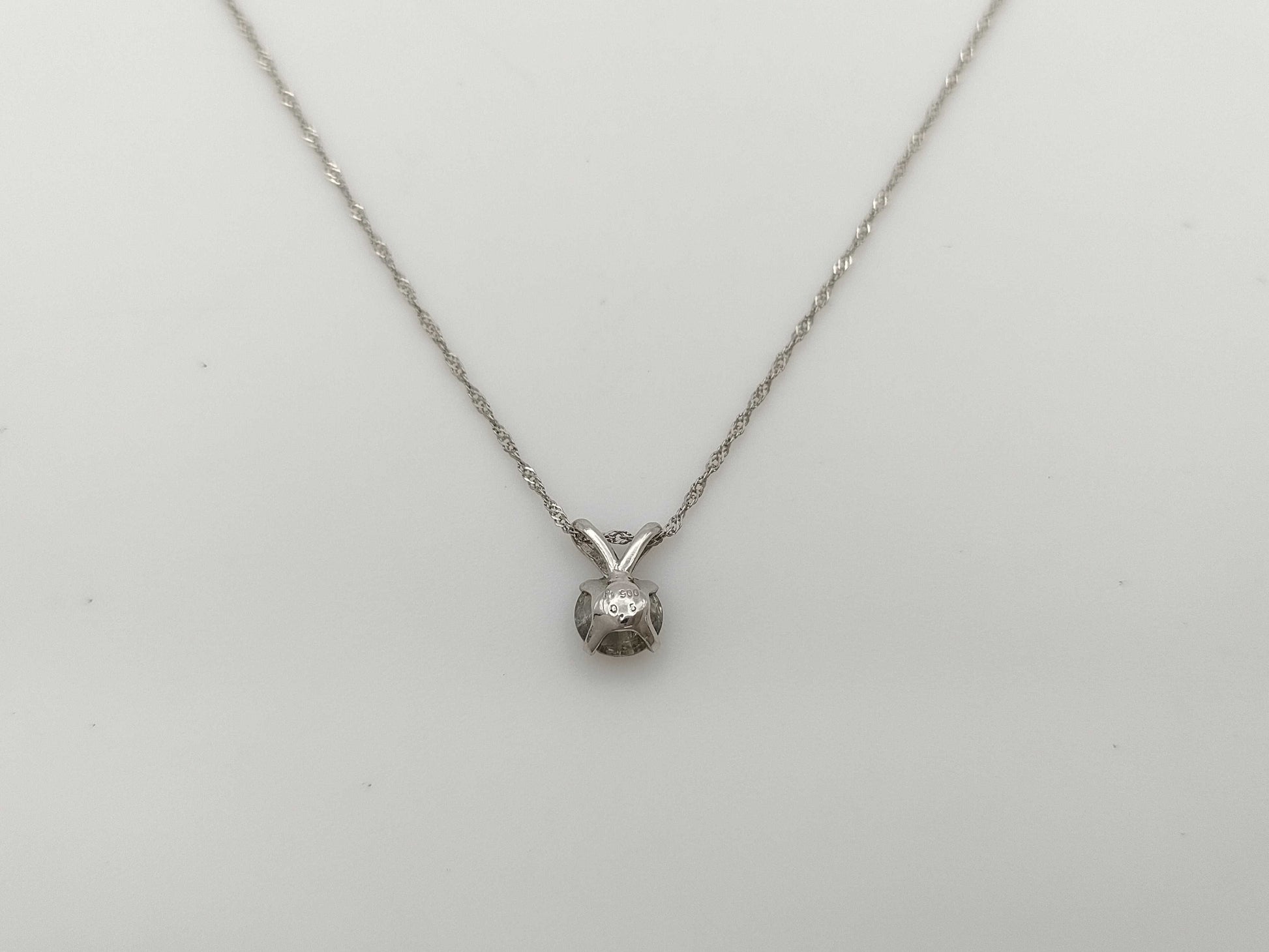 D0.5ct Pt900/Pt850 1.2g Necklace 