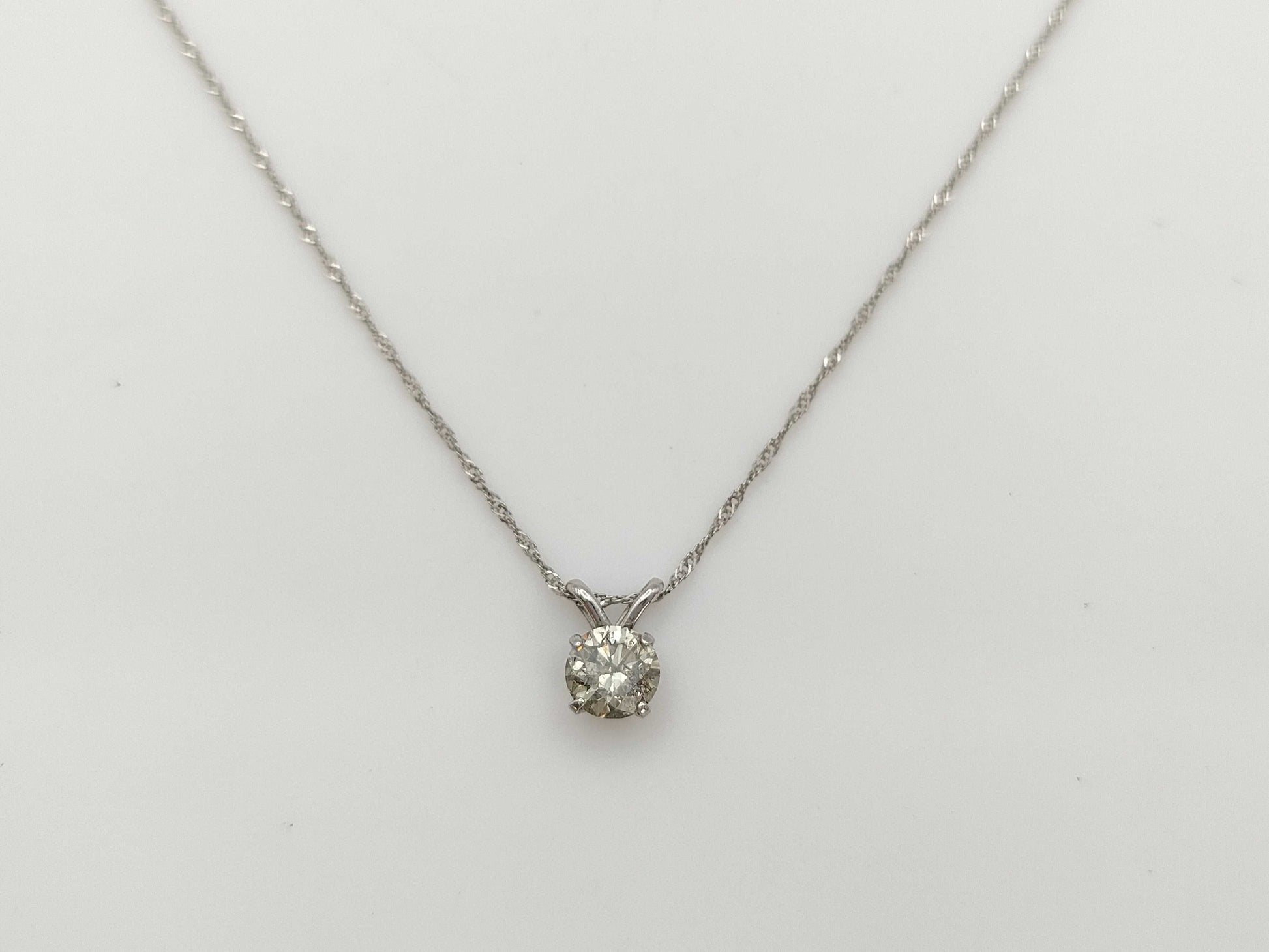 D0.5ct Pt900/Pt850 1.2g Necklace 