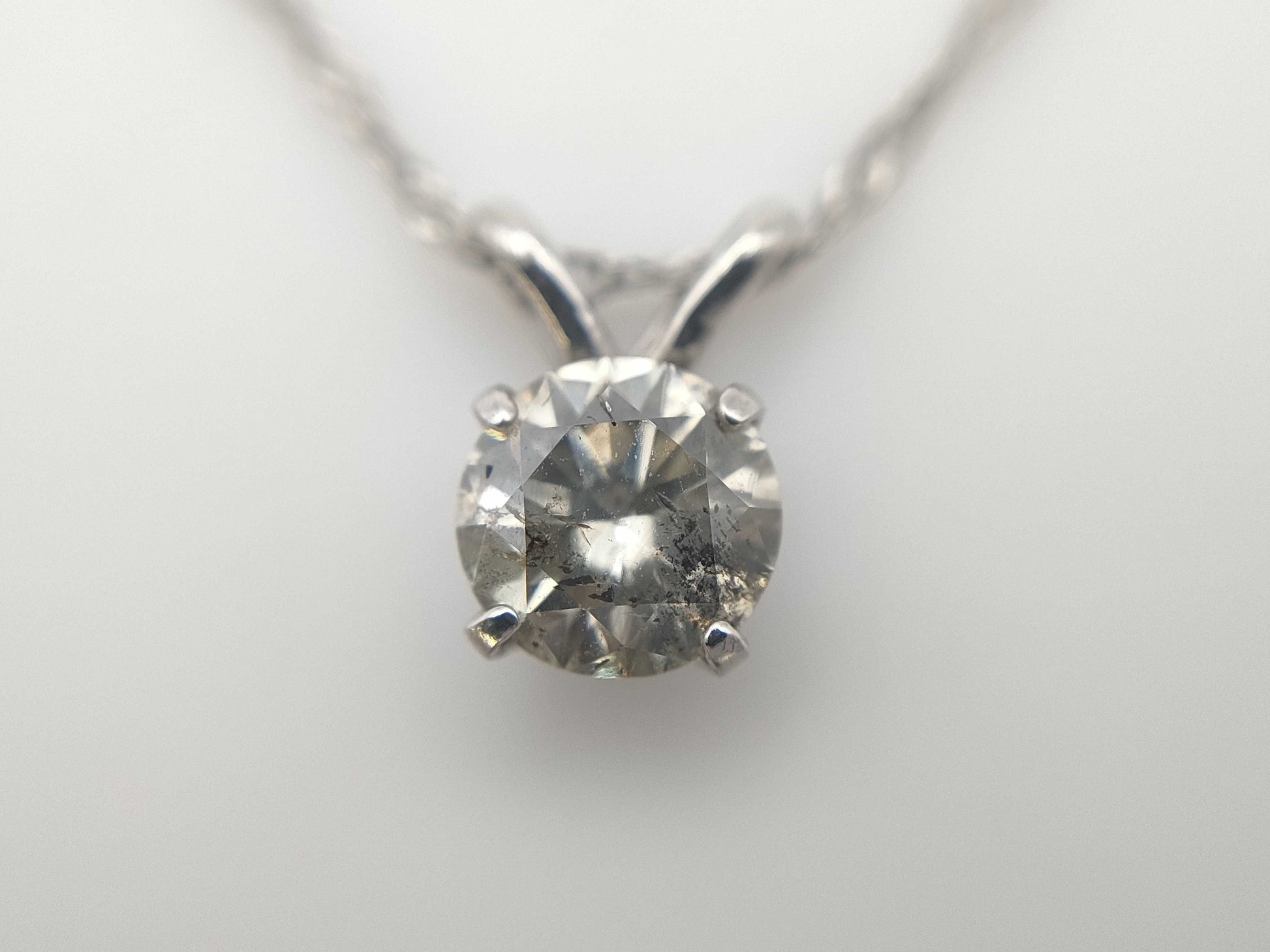 D0.5ct Pt900/Pt850 1.2g Necklace 