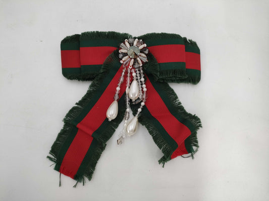 (10461_0018) GUCCI Sherry Ribbon Brooch Brooch