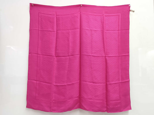 (10462_0340) Dior Trotter Pink Scarf