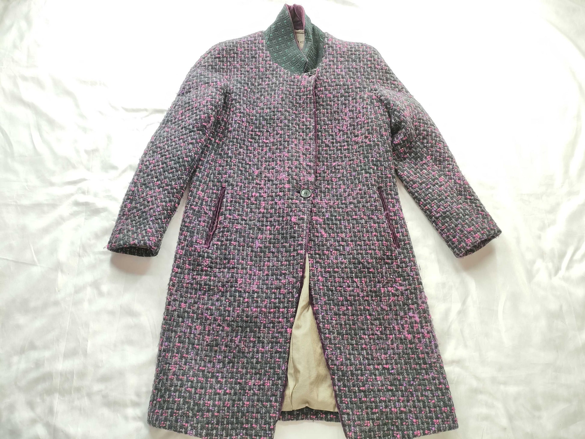 (10462_0277) ETRO ETRO Etro Tweed Chestercoat Coat