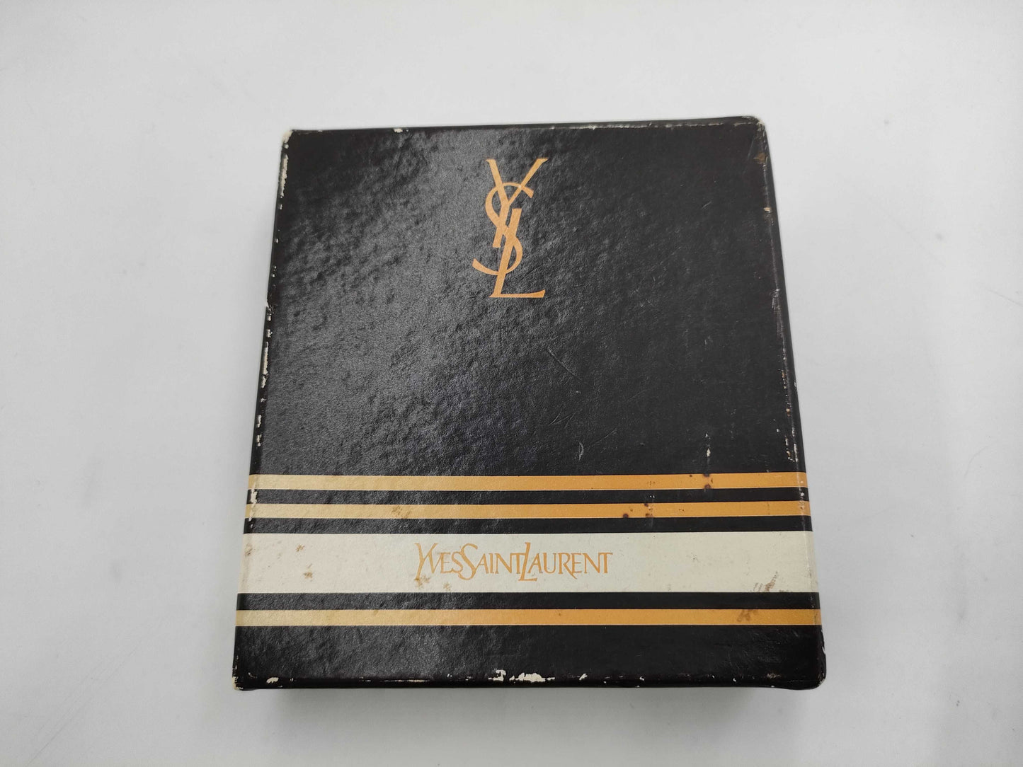 (10461_0049) Yves Saint Laurent YSL Logo/Brown Leather/Gold/Coin Case Coin Case