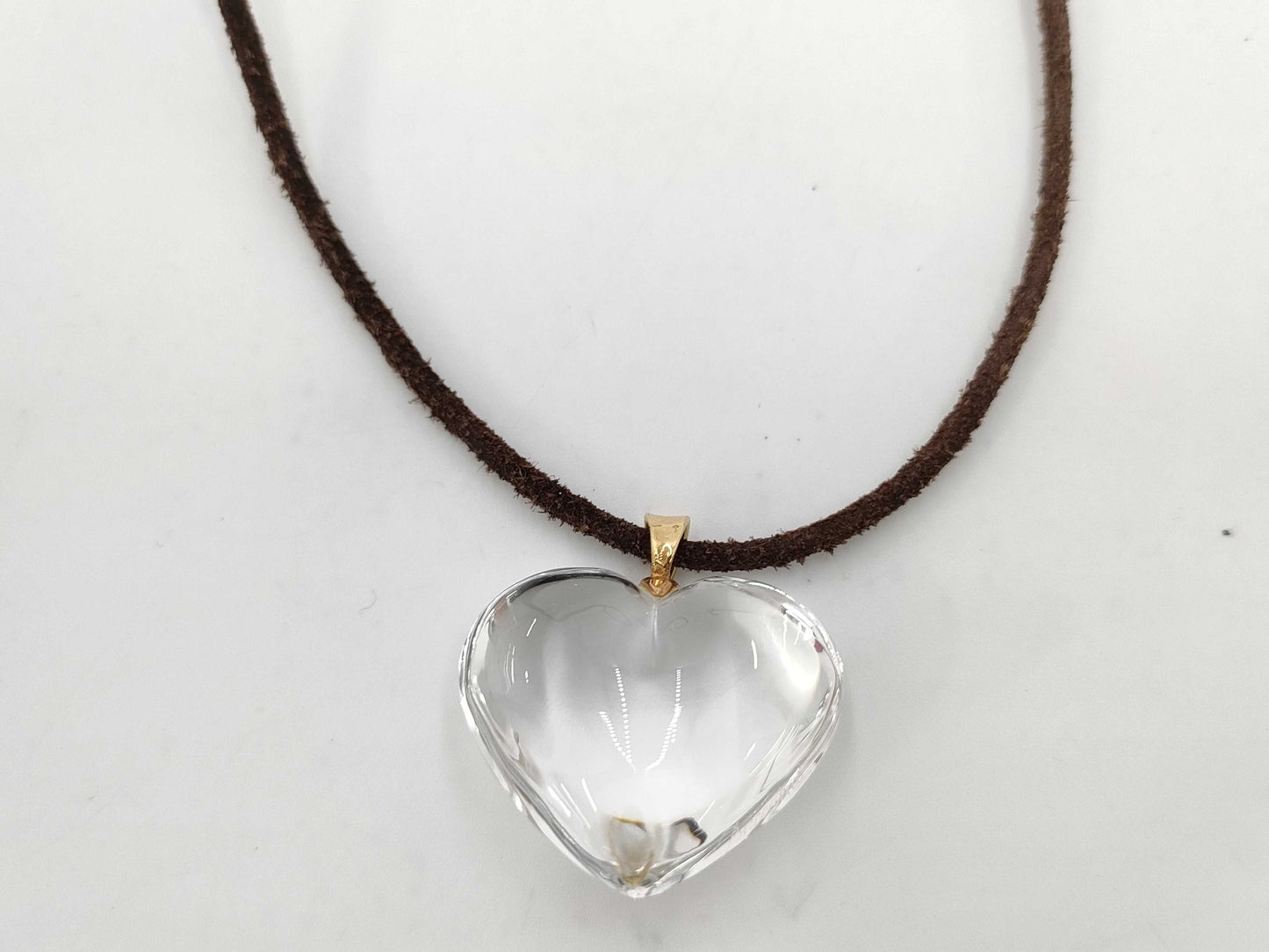 (10461_0264) Baccarat Baccarat Heart Necklace Necklace
