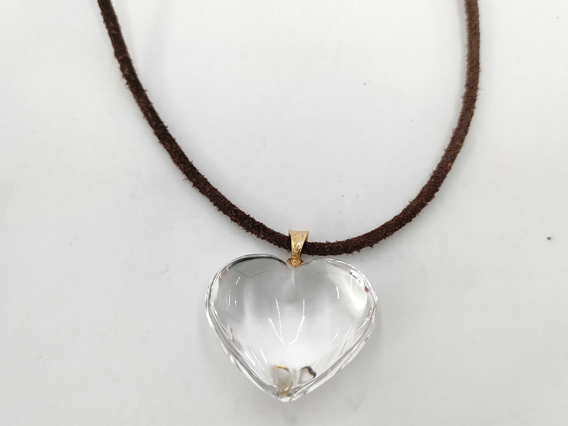 (10461_0264) Baccarat Baccarat Heart Necklace Necklace