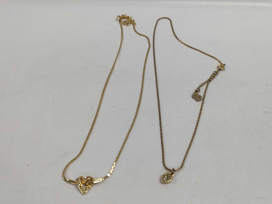 Dior Heart Necklace 2-Piece Set Necklace