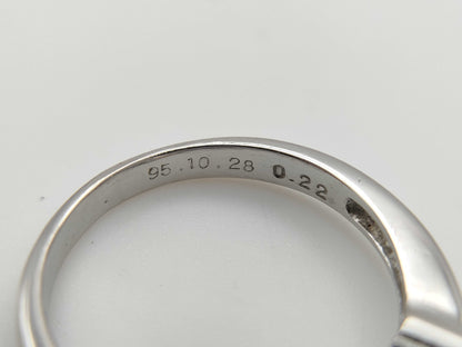 Pearl, diameter approximately 9.2mm, D0.22ct, Pt900, 5.7g, Ring 