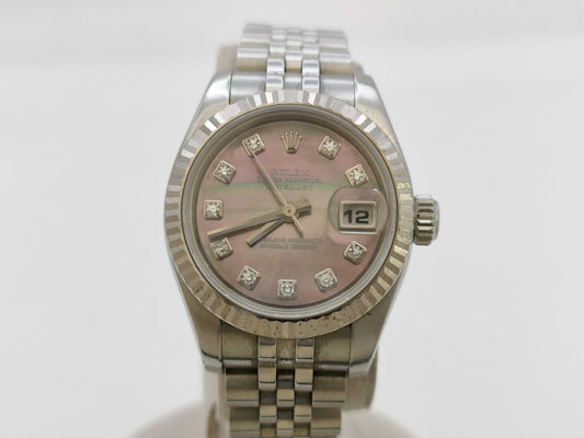 ROLEX 179174G D655695 Black Shell Dial Women's Watch