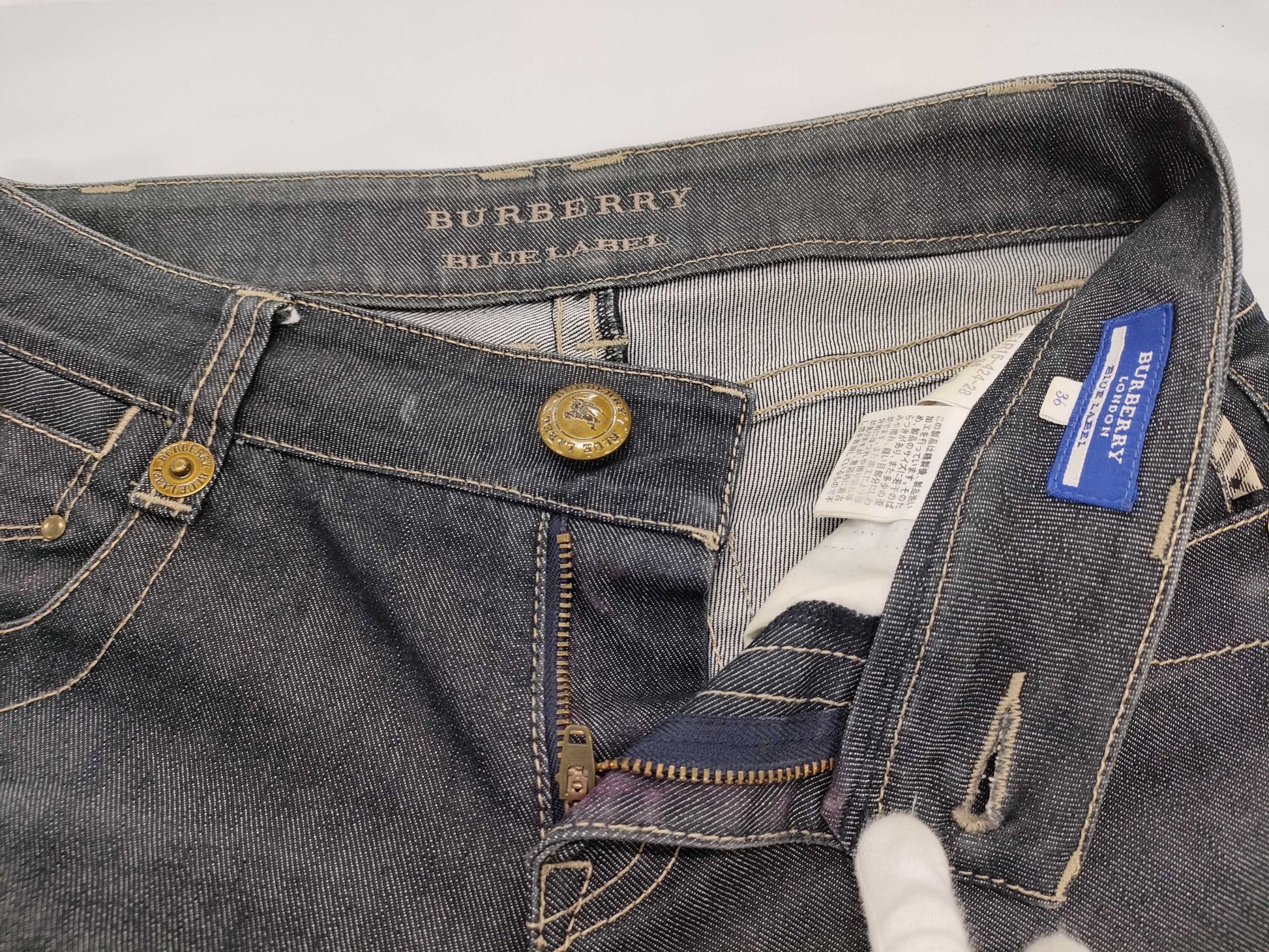(10462_0223) BURBERRY Blue Label Denim Pants Pants