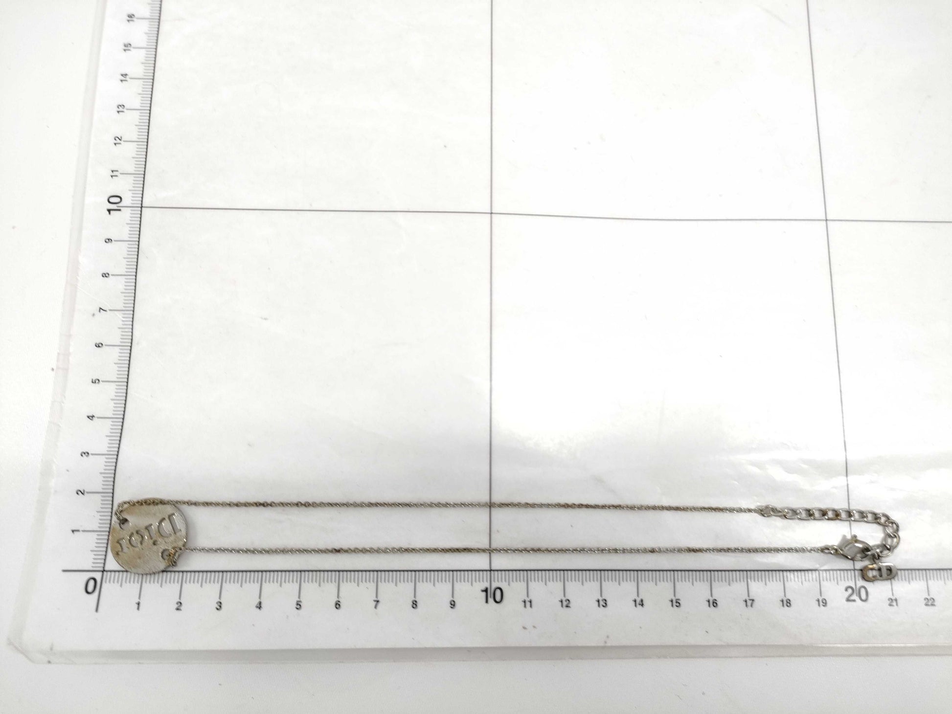 (10461_0367) Dior Logo Necklace Necklace