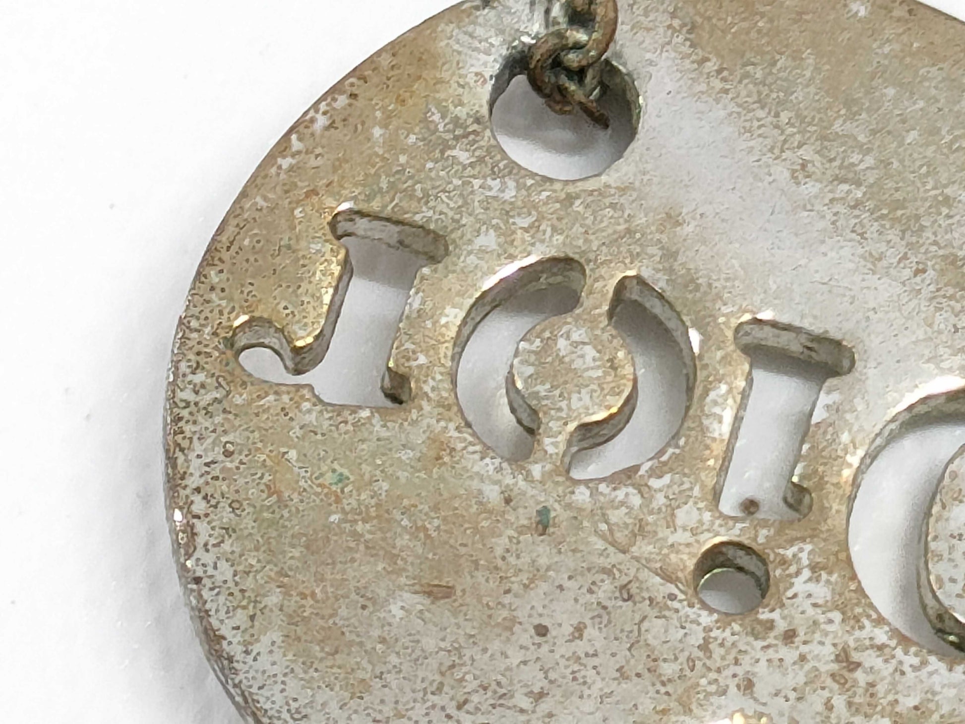 (10461_0367) Dior Logo Necklace Necklace