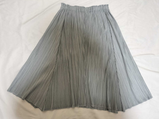 ISSEY MIYAKE Pleats Please/PP11-JG168/Skirt/Silver Skirt