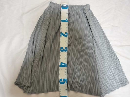ISSEY MIYAKE Pleats Please/PP11-JG168/Skirt/Silver Skirt