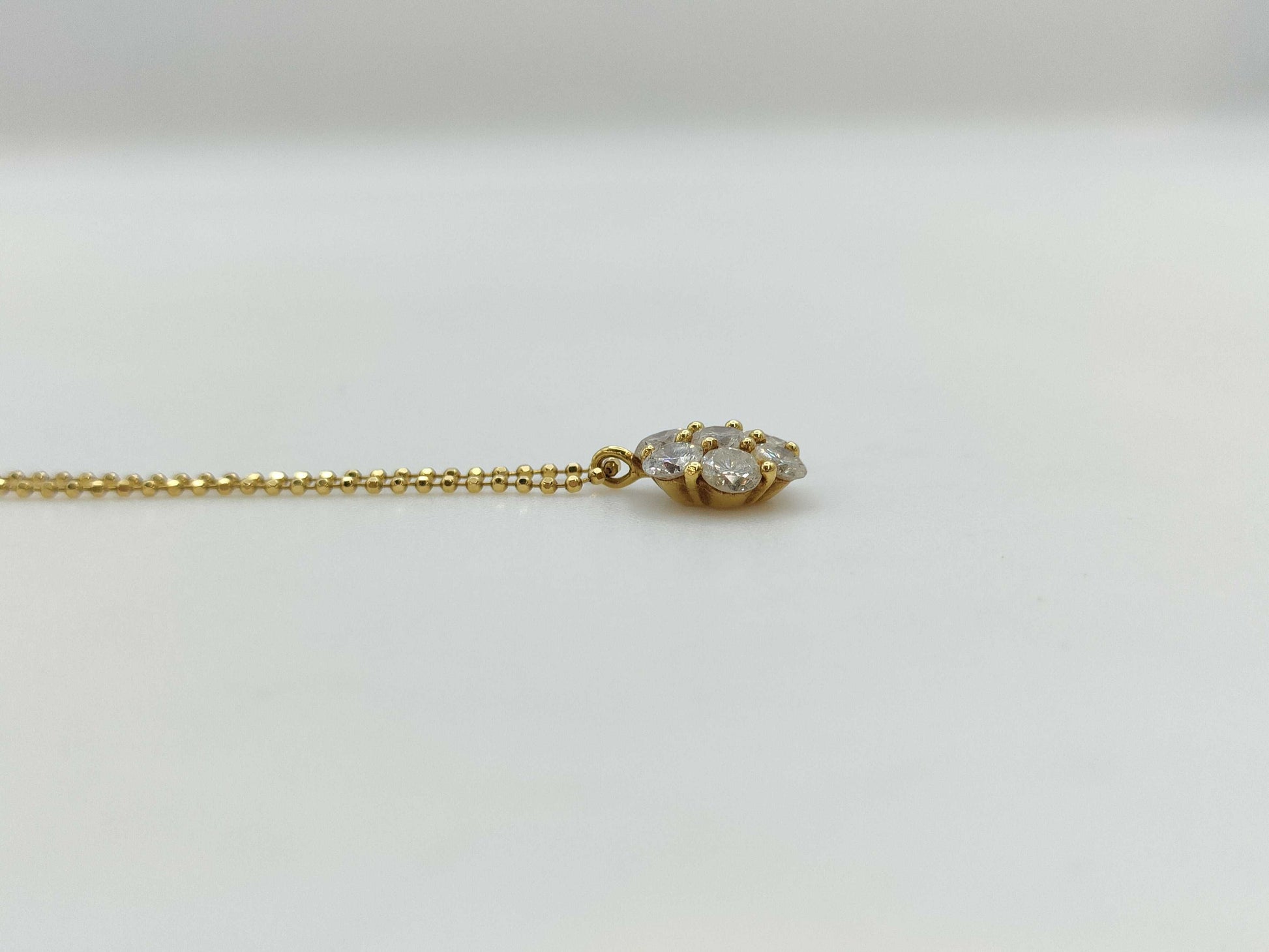 D1.03ct K18 2.6g Necklace 