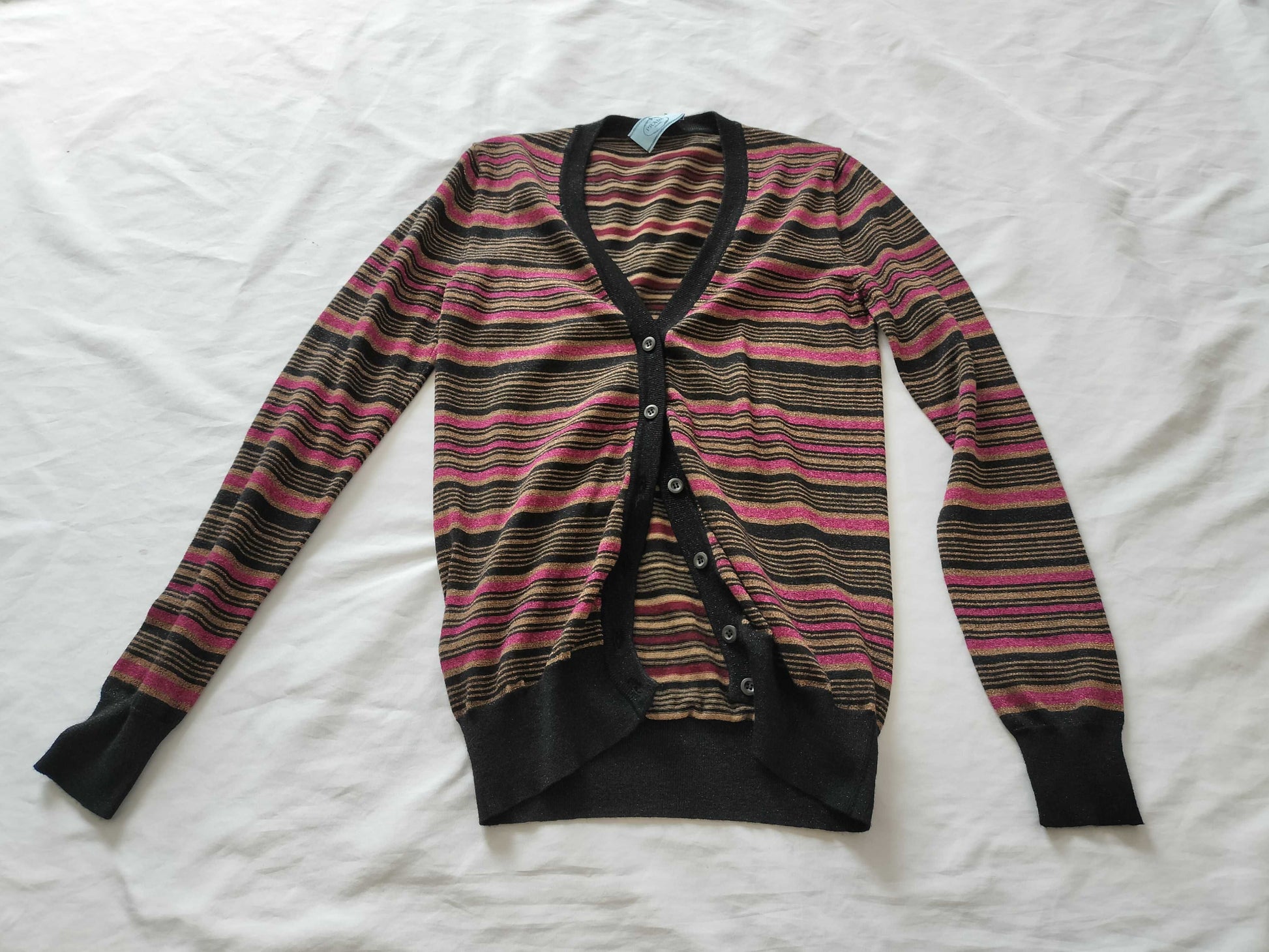 (10462_0249) PRADA Cardigan Tag Cardigan