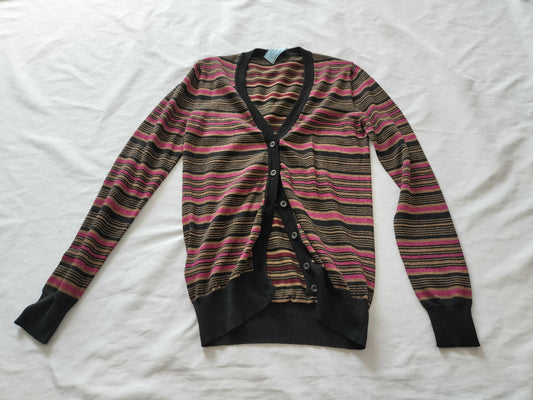 (10462_0249) PRADA Cardigan Tag Cardigan