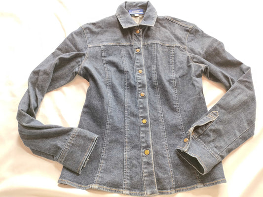 (10462_0206) BURBERRY Denim Jacket/Button Nova Check Jacket