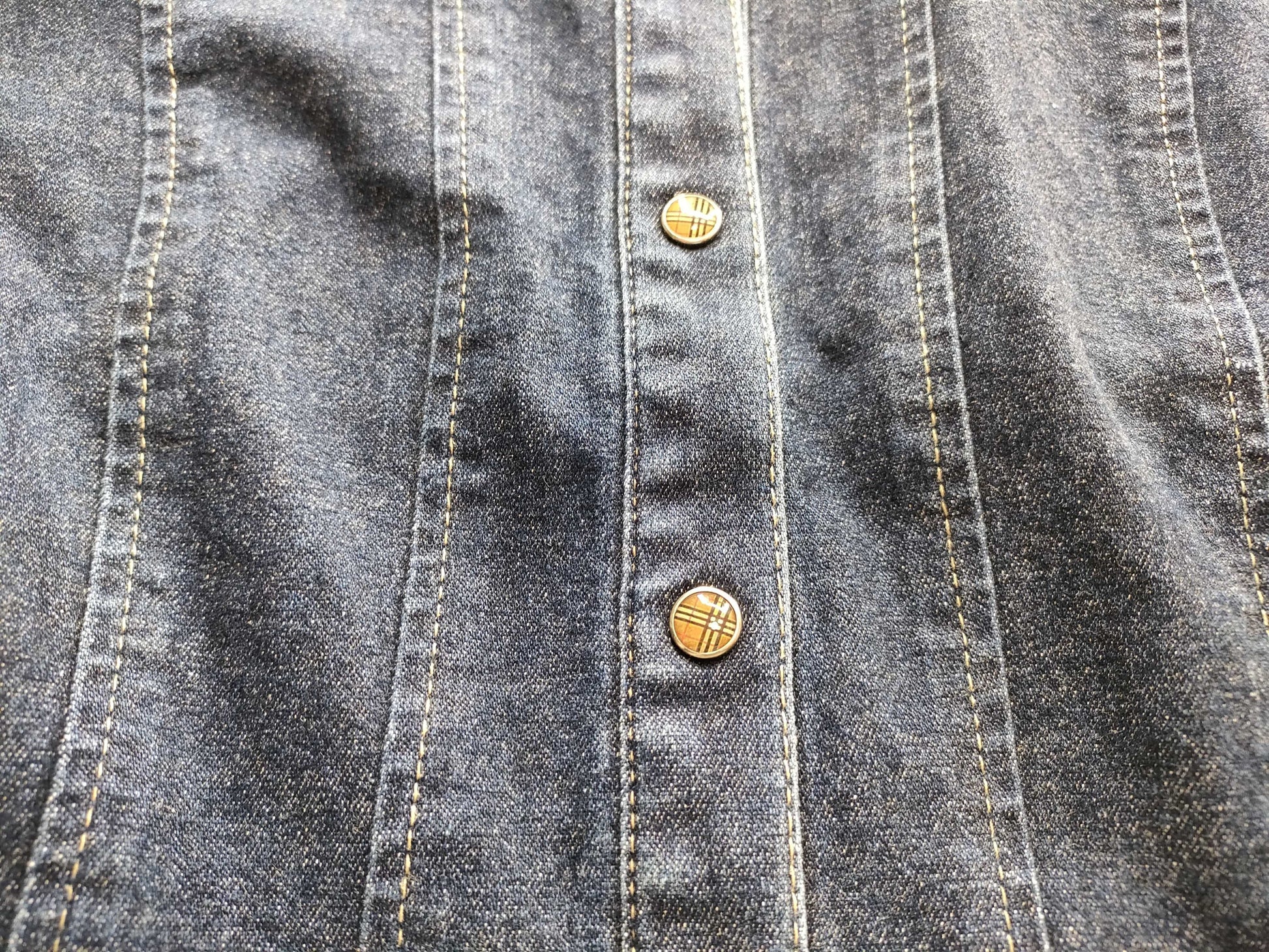 (10462_0206) BURBERRY Denim Jacket/Button Nova Check Jacket
