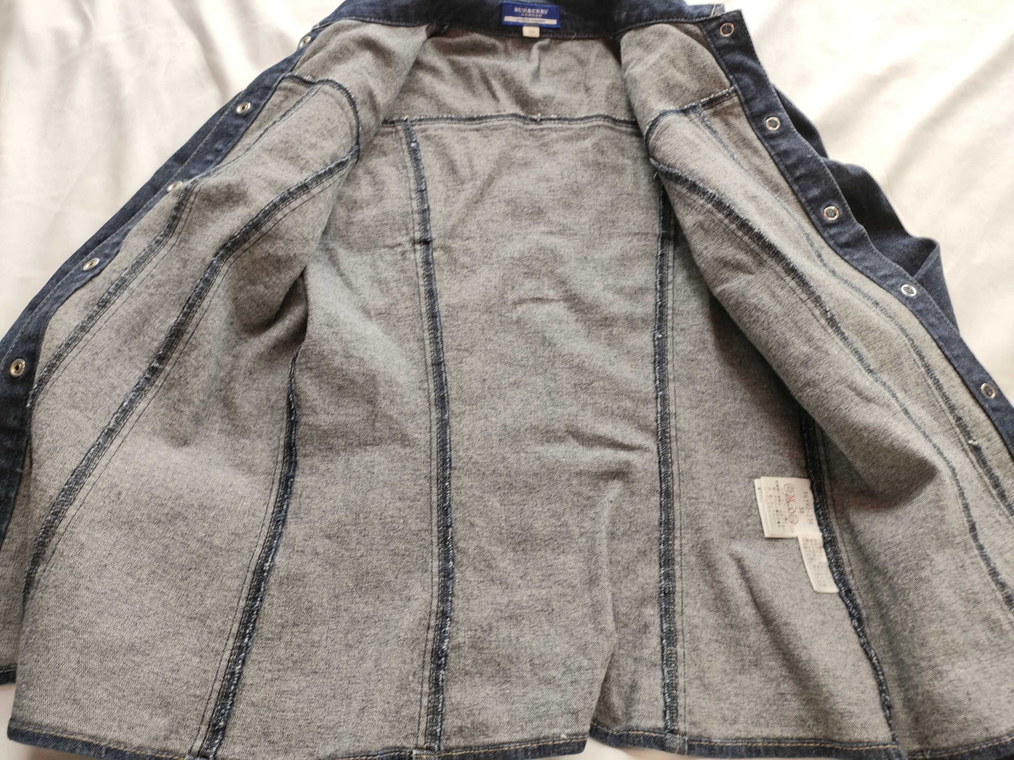 (10462_0206) BURBERRY Denim Jacket/Button Nova Check Jacket